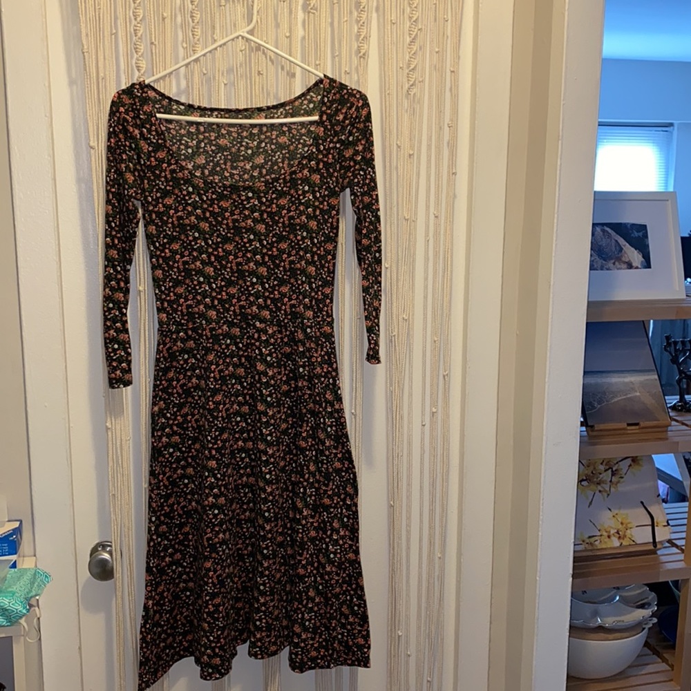 Reformation fit and flare floral dress